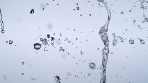 Slo-motion water droplets