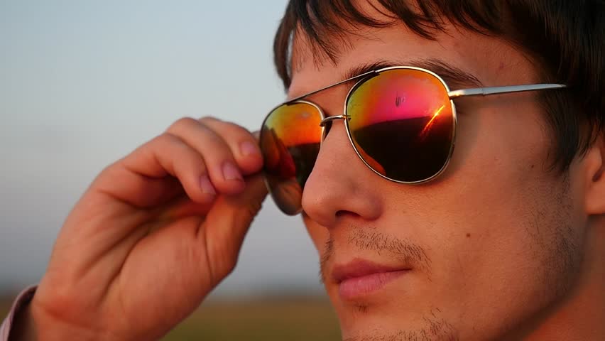 person wearing sunglasses