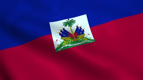 Realistic Haiti flag