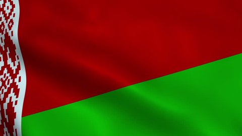 Realistic Belarus flag