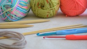 Hand knitting, crocheting, needlework.