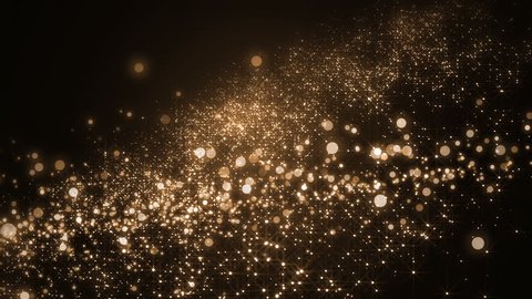 Abstract Gold Universe Gold Dust Particles with Stars on Black, Backgrounds  Motion Graphics ft. presentation & particles - Envato Elements