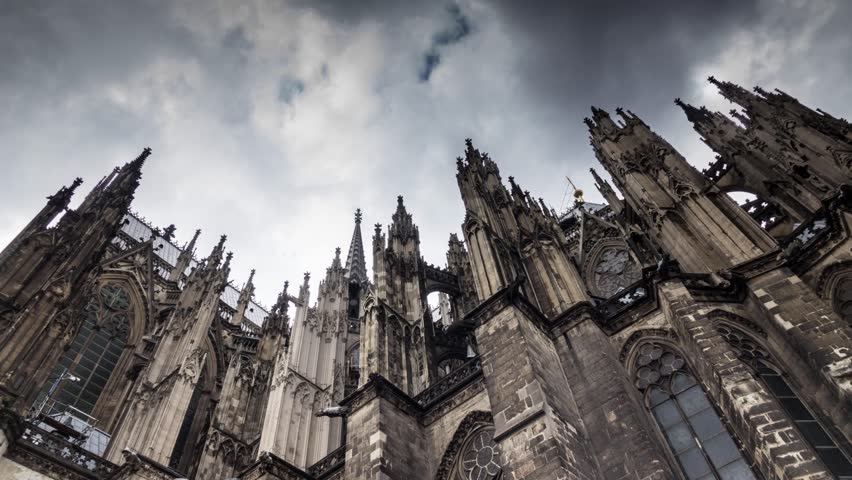 Cologne Cathedral against the sky in Germany