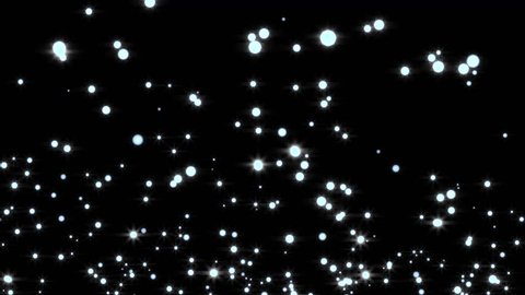Glowing star particle in random direction  3D render abstract background  animation motion graphic with copy space on black background 