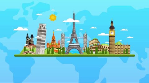 Welcome Europe Travel On World Concept Stock Vector (Royalty Free ...