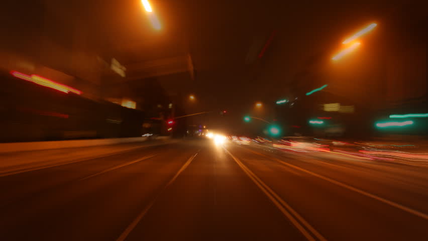 freeway driving time-lapse