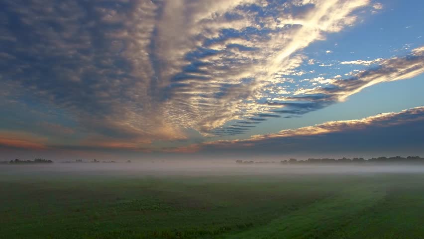 Spectacular Dramatic Morning Sky Over Stock Footage Video 100 Royalty Free Shutterstock