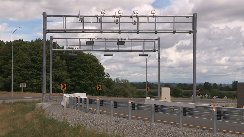 Whitby, Ontario, Canada August 2016 Highway 407 electronic toll highway in Ontario Canada