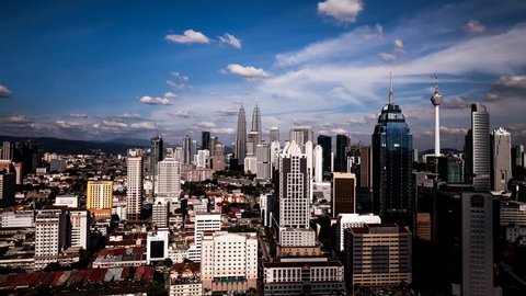 A view of Kuala Lumpur city center skyline