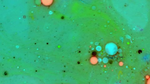 Colorful Bubbles in a Water