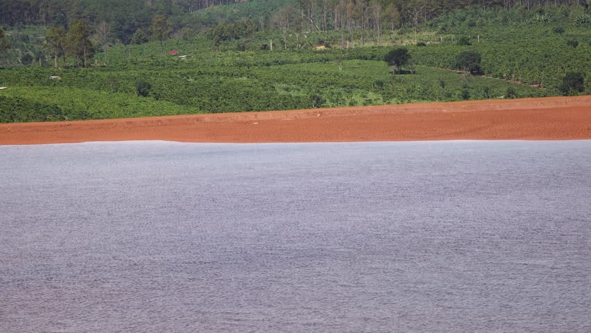 Water surface of the lake, landscape