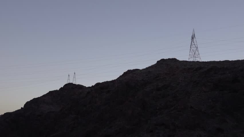 Slow motion Road View, America, Arizona and Nevada