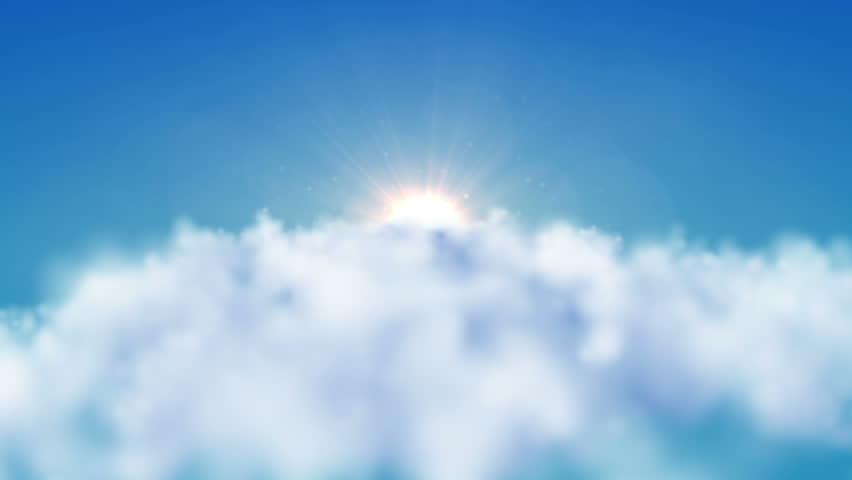 Speed airplane flying clouds - HD-1080 - LOOP
