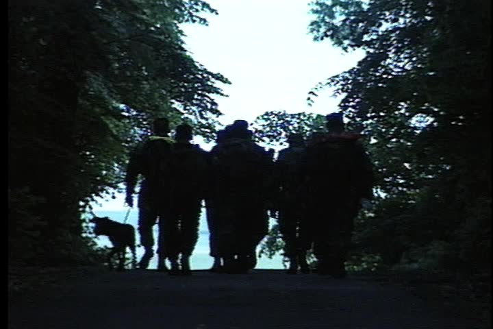 Soldiers marching
