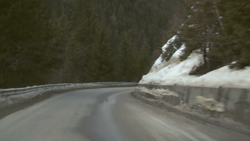 Mountain road time-lapse