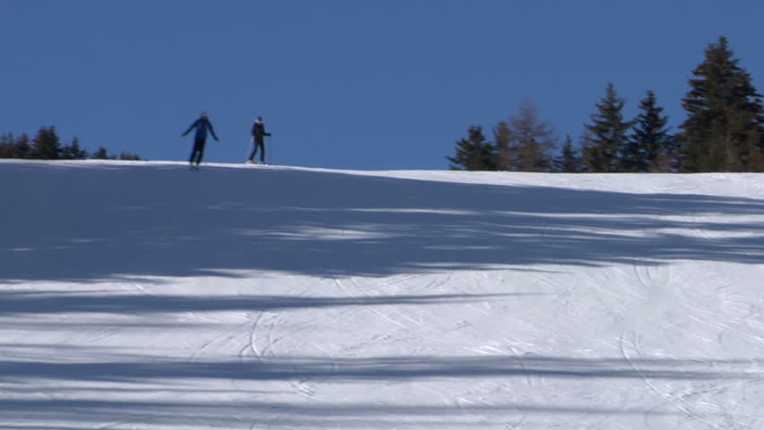 Skier slow motion