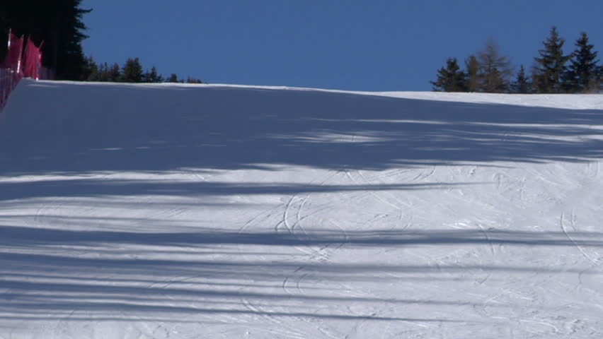 Skier slow motion