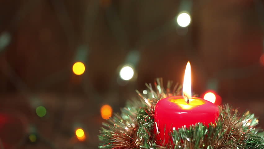 Burning Christmas Candle Flashing Blurred Stock Footage Video 100 Royalty Free 18928547 Shutterstock