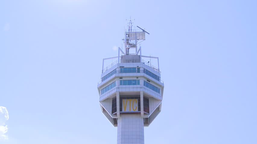 A vessel traffic service center (Control Tower) in Port of Kaohsiung, the largest harbor in Taiwan that has an annual handling capacity 10 million containers.