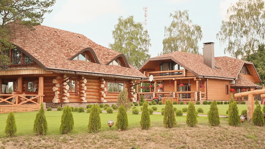 Beautiful wooden country house