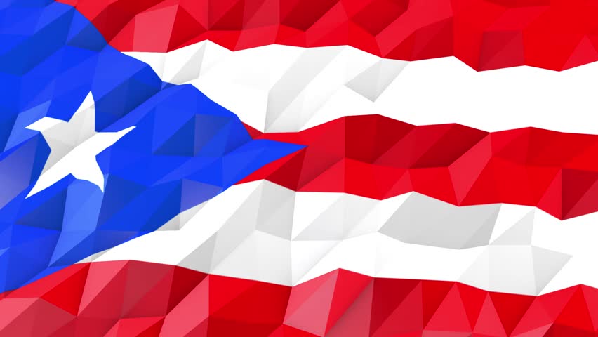 Flag Of Puerto Rico 3d Stock Footage Video 100 Royalty Free Shutterstock