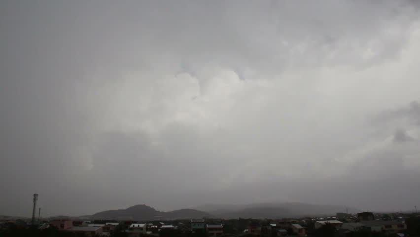 Cloudy skies in the high mountains.