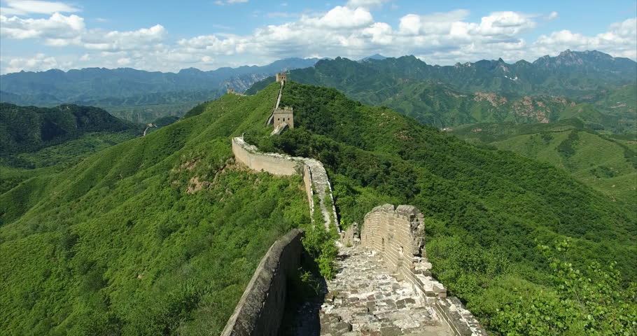 The Great Wall. Drone shot