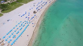 Drone capturing the Miami Beach summer