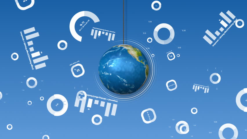 Orbiting Globe With Financial Symbols. Economy related concept. - Powered by Shutterstock - Get 15% off with code: PIKWIZARD15