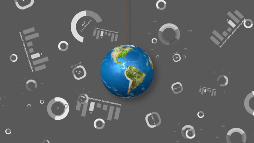 Orbiting Globe With Financial Symbols. Economy related concept. - Powered by Shutterstock - Get 15% off with code: PIKWIZARD15