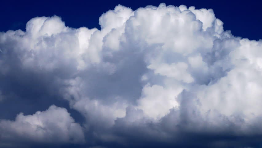 Description:  A beautiful time lapse of big clouds against a very blue sky. 