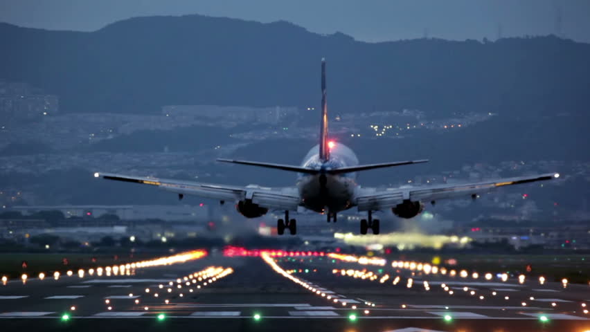 Big Airplane Landing At Osaka Itami Stock Footage Video 100 Royalty Free Shutterstock