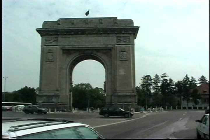 "Arcul de Triumf" Arc of Triumph in Bucharest Romania
