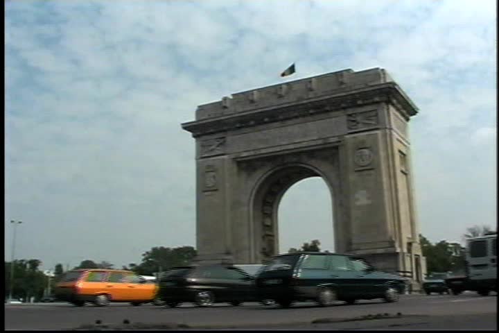 "Arcul de Triumf" Arc of Triumph in Bucharest Romania