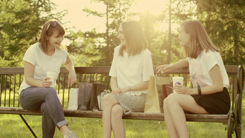 female friends in the park