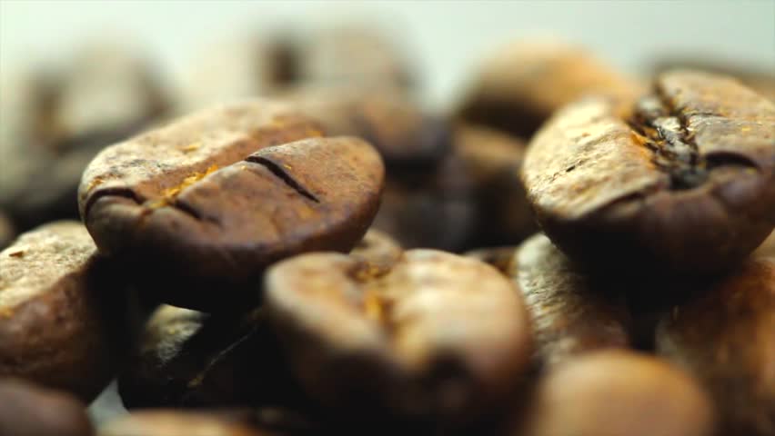 coffee beans rotate