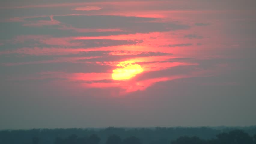 Sunset over the Mississippi River Mephis