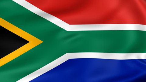 Animated Flag South Africa Seamless Loop Stock Footage Video (100% ...