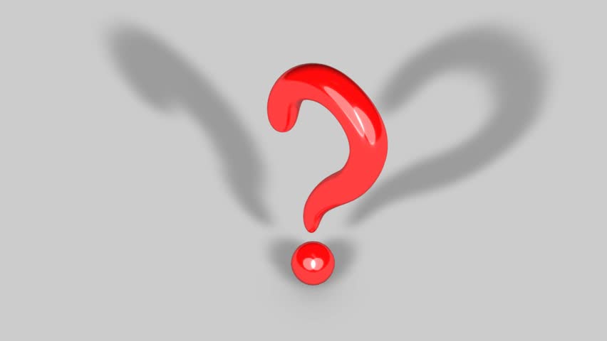 Concept Animation of Question Mark. Stock Footage Video (100% Royalty ...