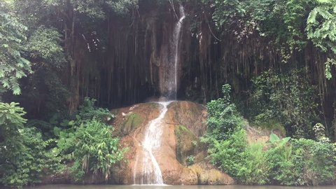 footage of waterfall in Phu Sang National Park, Chiang Rai
