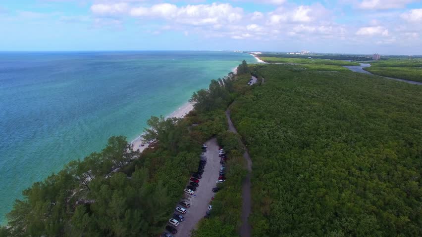 Delnor Wiggins State Park, aerial view.