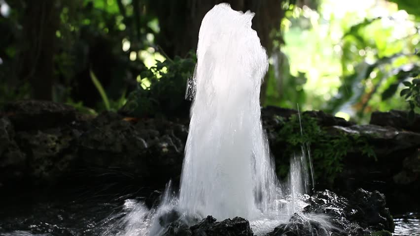 Natural Fountain Stock Footage Video (100% Royalty-free ...