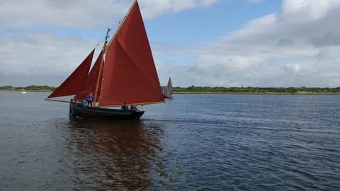 Cruinniu Na mBad Boat Festival in Kinvara, Co. Galway. 19 - 21 August, 2017. A vintage boat race featuring the Galway Hookers and Curraghs that takes place annually off the coast of Ireland.