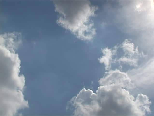 Clouds are closing blue window.