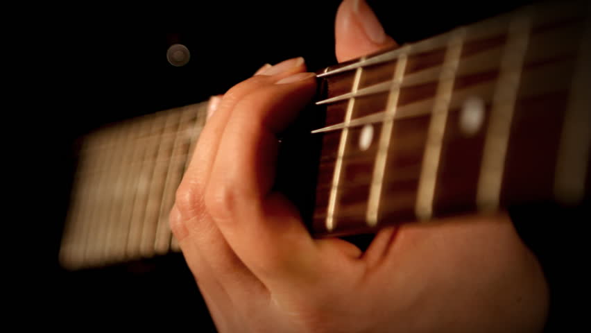 Young Female Playing Electric Guitar Stock Footage Video 100 Royalty Free Shutterstock