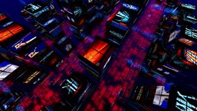 Stock market city cg animation with flying numbers in the 3d city. - Powered by Shutterstock - Get 15% off with code: PIKWIZARD15