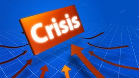 Arrows indicating crisis symbol with shaking and exploding. Symbolizes economical crisis. - Powered by Shutterstock - Get 15% off with code: PIKWIZARD15