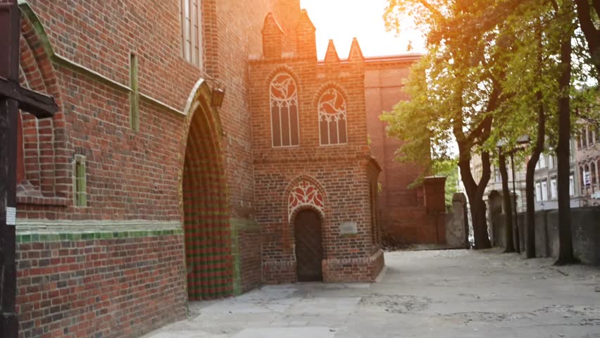 Church of Holy Apostles James and Philip in Torun, Poland - former parish church of New Town is located at eastern corner of Market Nowomiejskiego. Temple was built from 1309 to fifteenth century.