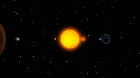 Solar System Cg Animation Planets Rotating Stock Footage Video (100% ...