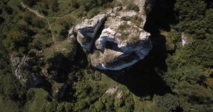 Aerial stones footage